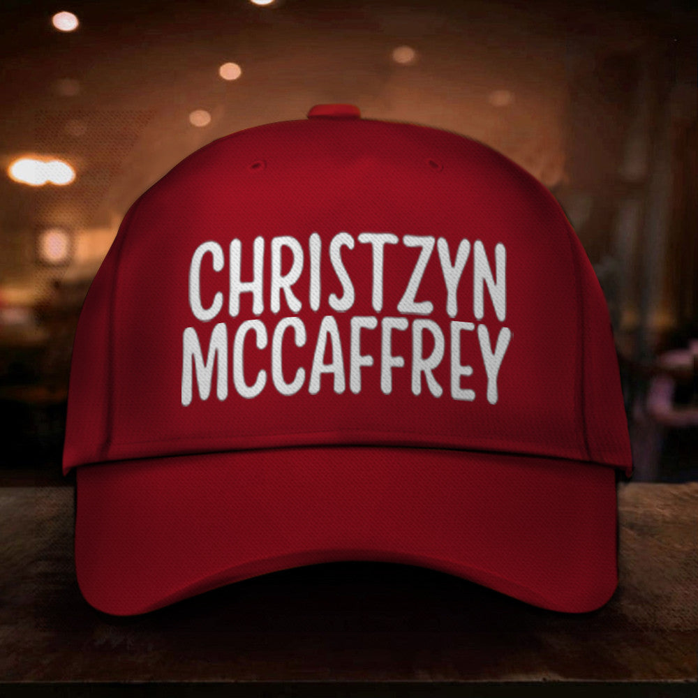 Christzyn Mccaffrey Hat Christzyn Mccaffrey Cap Gifts For Football Lovers - Lilybirchmarket