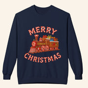 CHUBBA GEAR Merch Christmas Train Sweatshirt Merry Christmas Holiday Crewneck Gifts For Her - Lilybirchmarket