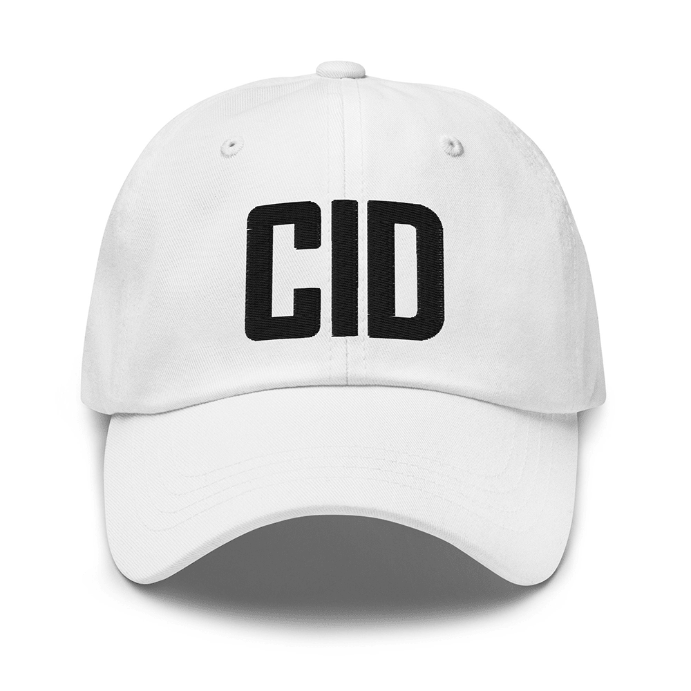 CID Hat CID Airport Code Embroidered Hat Father's Day Gifts For Husband - Lilybirchmarket