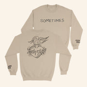City And Colour Merch Sometimes Crewneck Sweatshirt Husband Christmas Gift Ideas - Lilybirchmarket