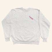 Clairo Charm Merch Charm Crewneck Sweatshirt Ash Gifts For Friends - Lilybirchmarket
