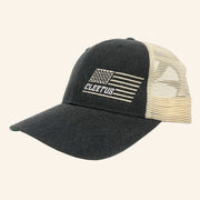 Cleetus McFarland Merch Cleetus Flag Trucker Hat Embroidered Christmas Gifts For Racing Fans - Lilybirchmarket