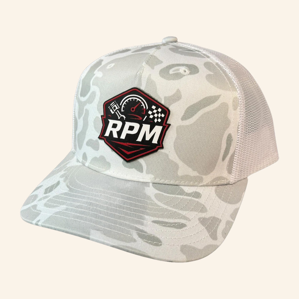 Cleetus McFarland Merch Dr Parker's RPM Camo Trucker Hat Embroidered Christmas Ideas For Him - Lilybirchmarket