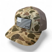 Cleetus McFarland Merch Dr Parker's RPM Flag Embroidered Camo Trucker Hat Dad Gifts - Lilybirchmarket