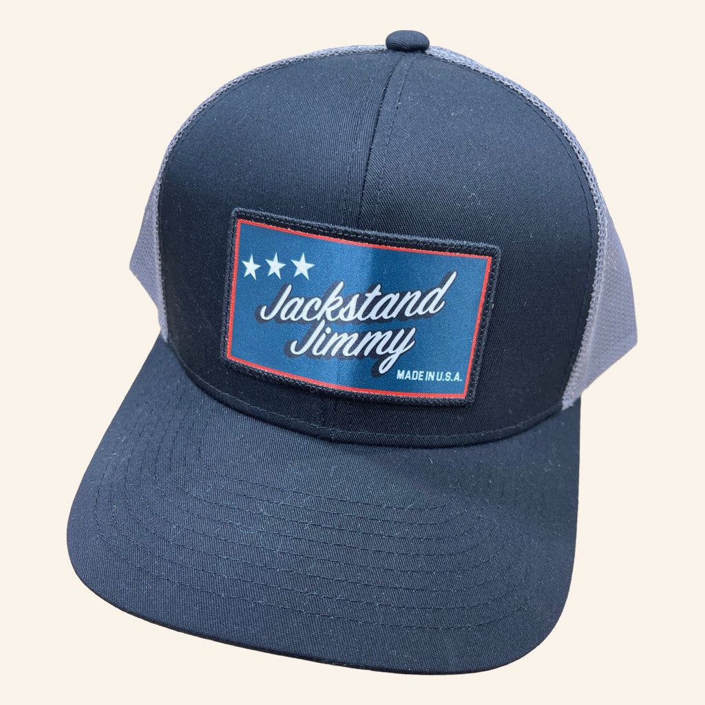 Cleetus McFarland Merch Jackstand Jimmy Embroidered Trucker Hat Present For Husband - Lilybirchmarket