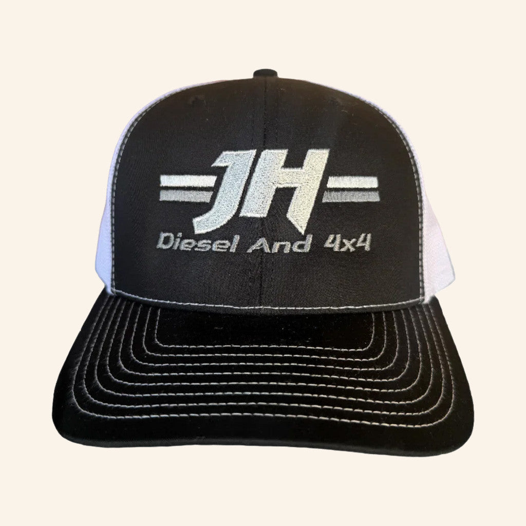 Cleetus McFarland Merch JH's Diesel Grey Logo Embroidered Trucker Hat Gifts For Boyfriend - Lilybirchmarket