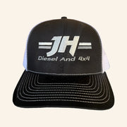 Cleetus McFarland Merch JH's Diesel Grey Logo Embroidered Trucker Hat Gifts For Boyfriend - Lilybirchmarket