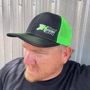 Cleetus McFarland Merch JH's Diesel's Neon Green Embroidered Trucker Hat Gift Ideas For Dad - Lilybirchmarket