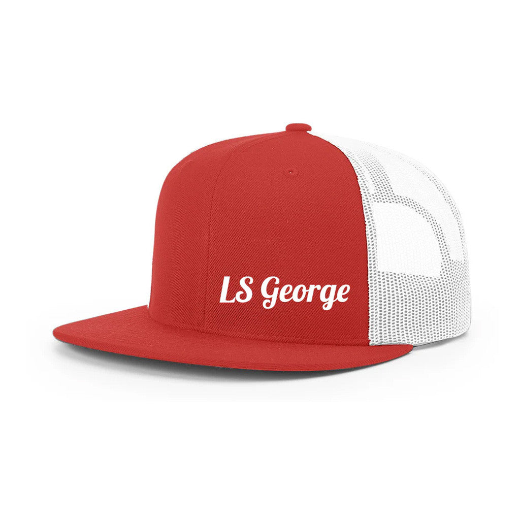 Cleetus McFarland Merch LS George Red Trucker Snapback Hat Gifts For Boyfriend - Lilybirchmarket