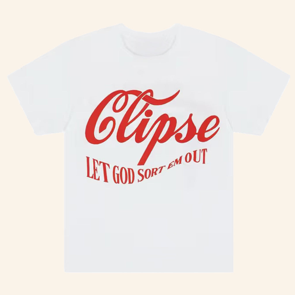 Clipse Merch Denim Tears x Clipse Let God Sort Em Out T-Shirt Gifts For Hip Hop Fans - Lily Birch Market