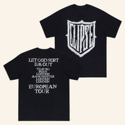 Clipse Merch Let God Sort Em Out Euro Tour Logo T-Shirt Gifts For Hip Hop Lovers - Lily Birch Market