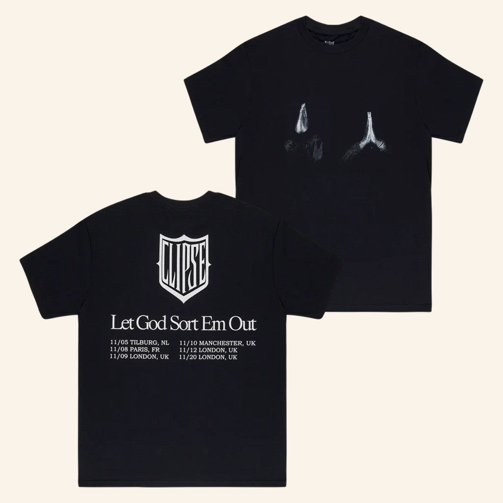 Clipse Merch Let God Sort Em Out Euro Tour Prayer T-Shirt Best Gifts For Hip Hop Lovers - Lily Birch Market