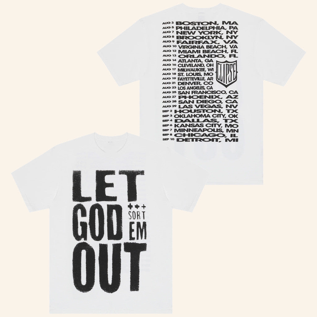 Clipse Merch Let God Sort Em Out Tour T-Shirt Best Gift For Hip Hop Fan - Lily Birch Market