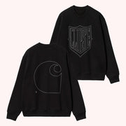 Clipse Tour Merch Carhartt Wip X Clipse Crewneck Sweatshirt Gift Ideas For Husband - Lilybirchmarket