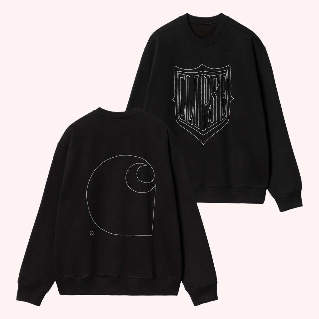 Clipse Tour Merch Carhartt Wip X Clipse Crewneck Sweatshirt Gift Ideas For Husband - Lilybirchmarket