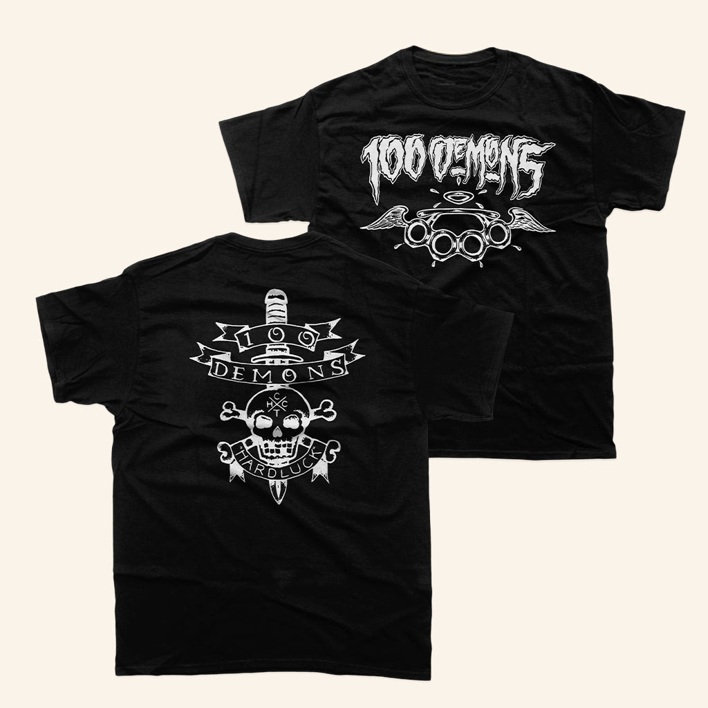 Closed Casket Activities Merch 100 Demons Brass Knuckles T-Shirt Gifts For Him - Lily Birch Market