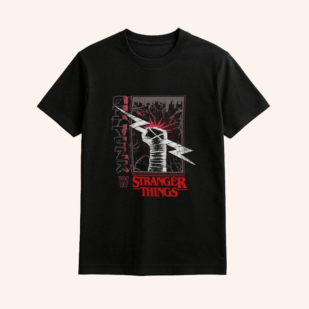 CM Punk WWE X Stranger Things T-Shirt Fan Merch Gifts Ideas For Him - Lily Birch Market