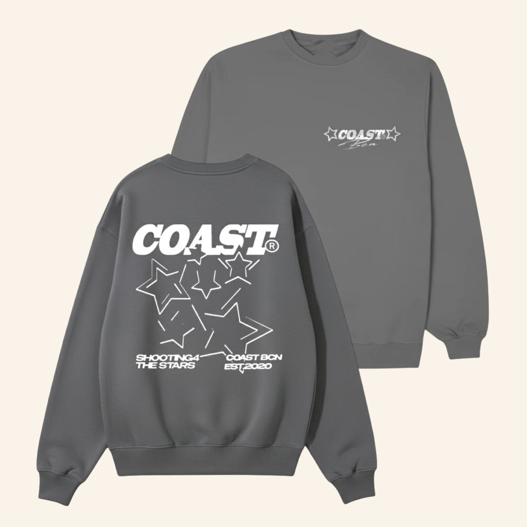 CoastBcn Merch Shooting Stars Sweatshirt Birthday Ideas For Boyfriend - Lilybirchmarket