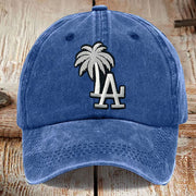 Coconut Tree LA Dodgers Back To Back Champions Hat World Series Merch 2025 Embroidered Hat - Lilybirchmarket