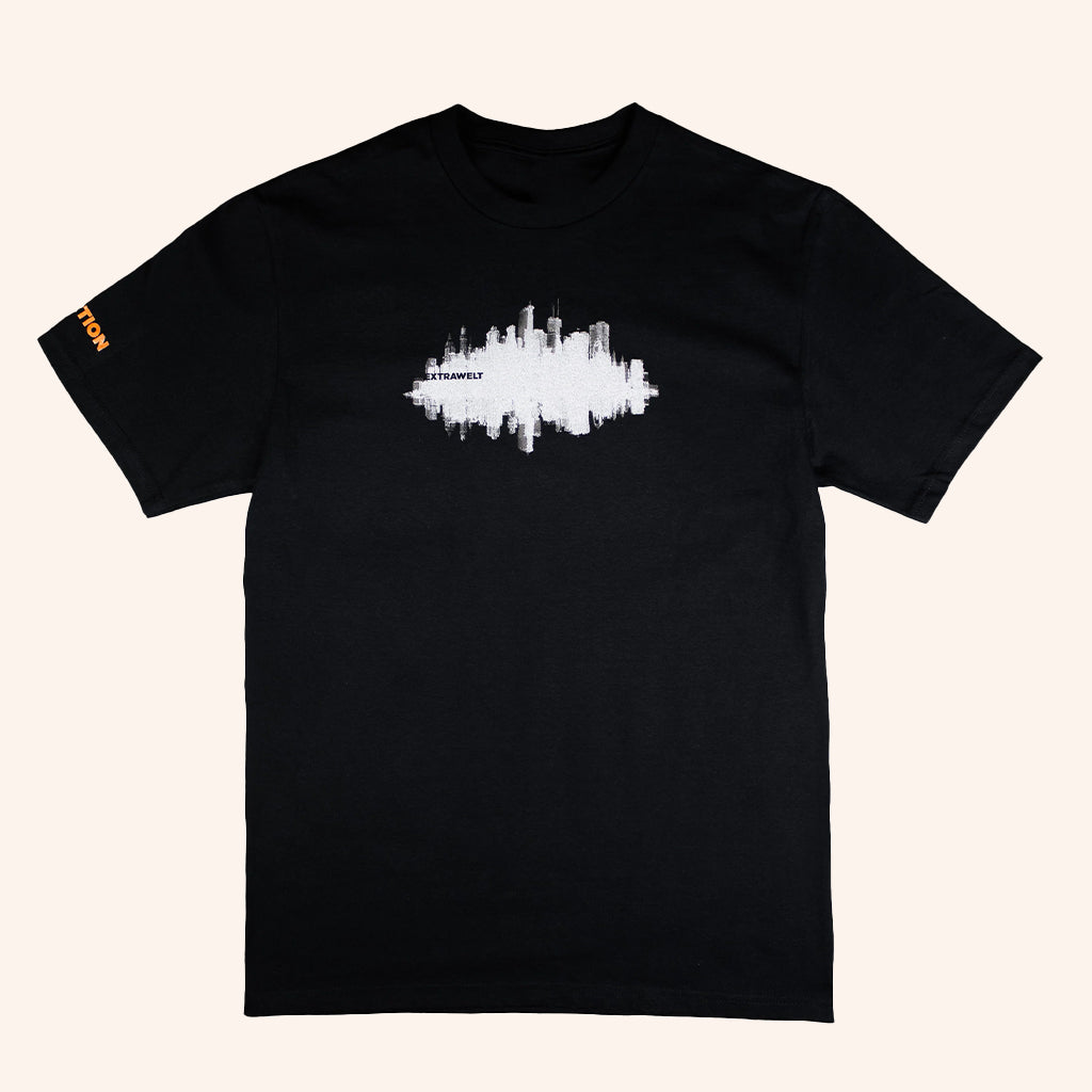 Cocoon Merch Extrawelt Dystortion T-Shirt Black Gifts Ideas For Him - Lily Birch Market
