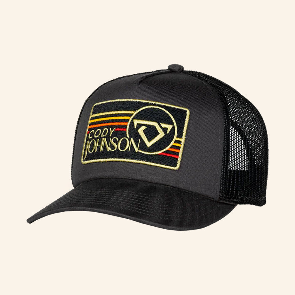 Cody Johnson Merch Embroidered Black Retro Trucker Hat Gifts For Music Lovers - Lilybirchmarket