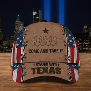 Come And Take It Hat I Stand With Texas Hat American Flag Cap - Lilybirchmarket