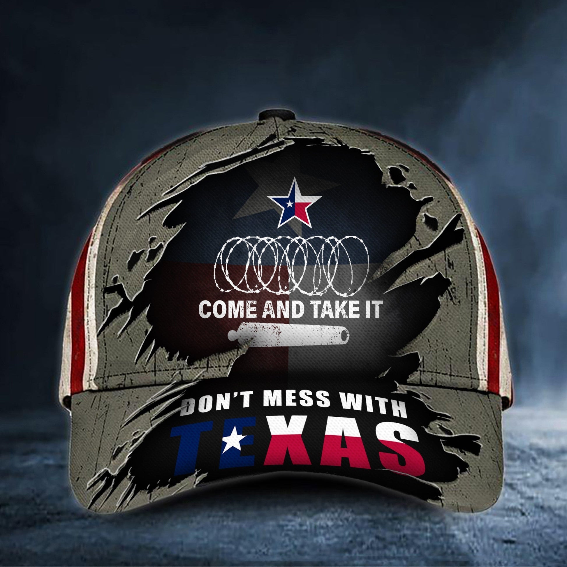 Come And Take It Razor Wire Hat Don't Mess With Texas Flag Cap - Lilybirchmarket