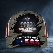 Come And Take It Razor Wire Hat Don't Mess With Texas Flag Cap - Lilybirchmarket
