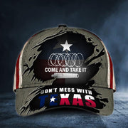 Come And Take It Razor Wire Hat Don't Mess With Texas Flag Cap Support Texas Merch - Lilybirchmarket