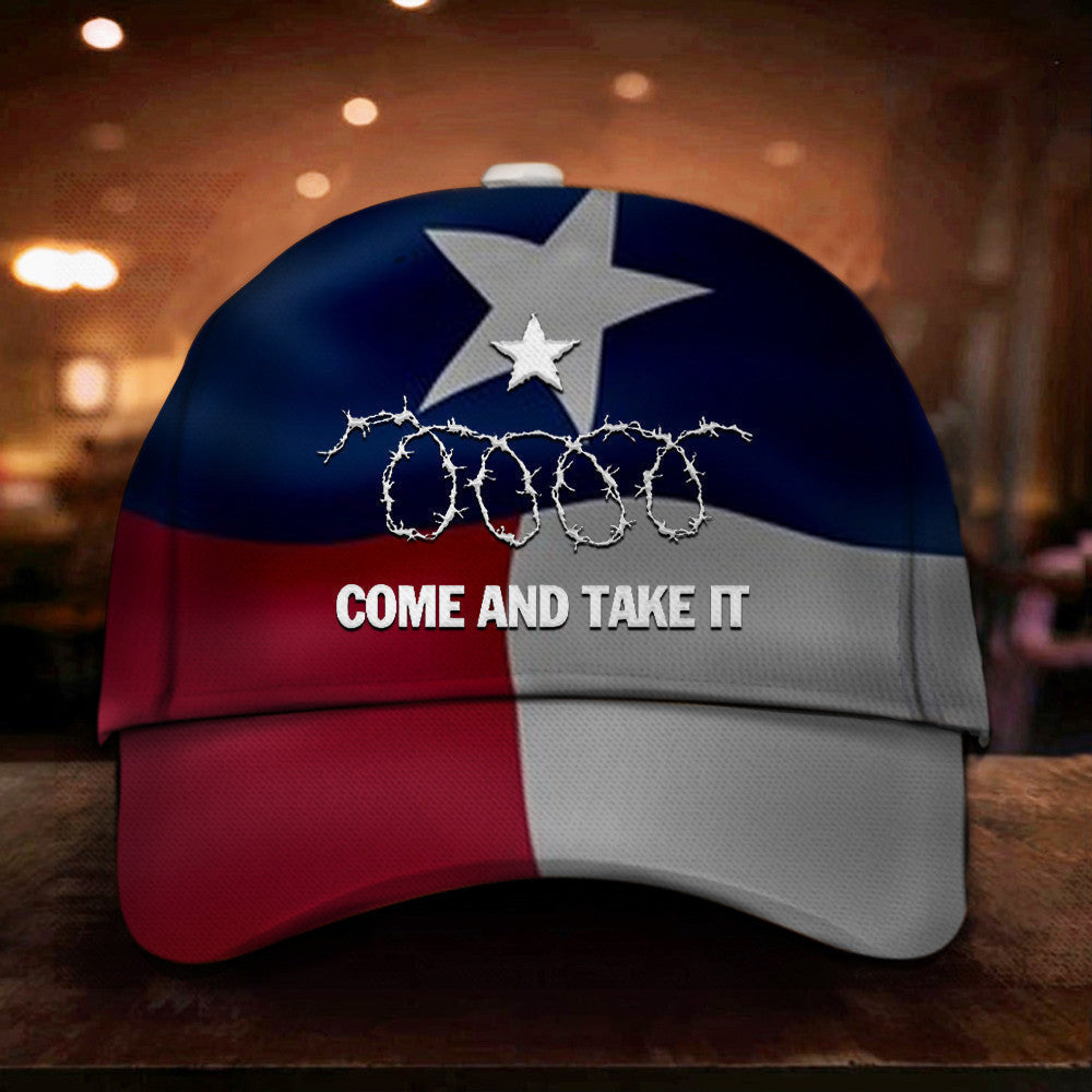 Come And Take It Razor Wire Hat Texas Flag Hat I Stand With Texas Cap - Lilybirchmarket