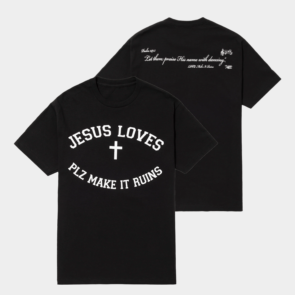 Complex Merch Plz Make It Ruins Jesus Loves T-Shirt Gifts For Christian Friends - Lily Birch Market