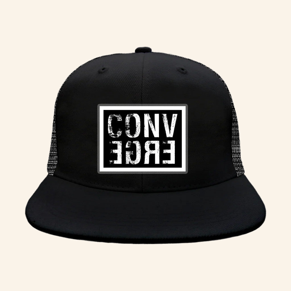 Converge Merch Horizontal Logo Trucker Hat Snapback Best Gifts For Dad - Lilybirchmarket