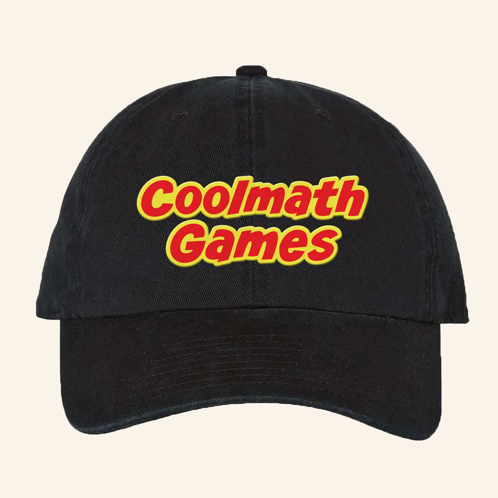 Coolmath Merch Coolmath Games Logo Embroidered Hat Gifts For Game Lovers - Lilybirchmarket