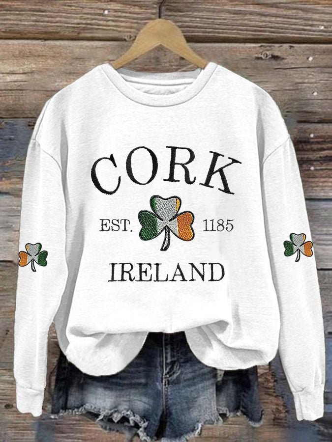  Cork Ireland Sweatshirt Forever Irish Saint Patrick'S Day Apparel Irish Good Luck Gifts - TradiViet