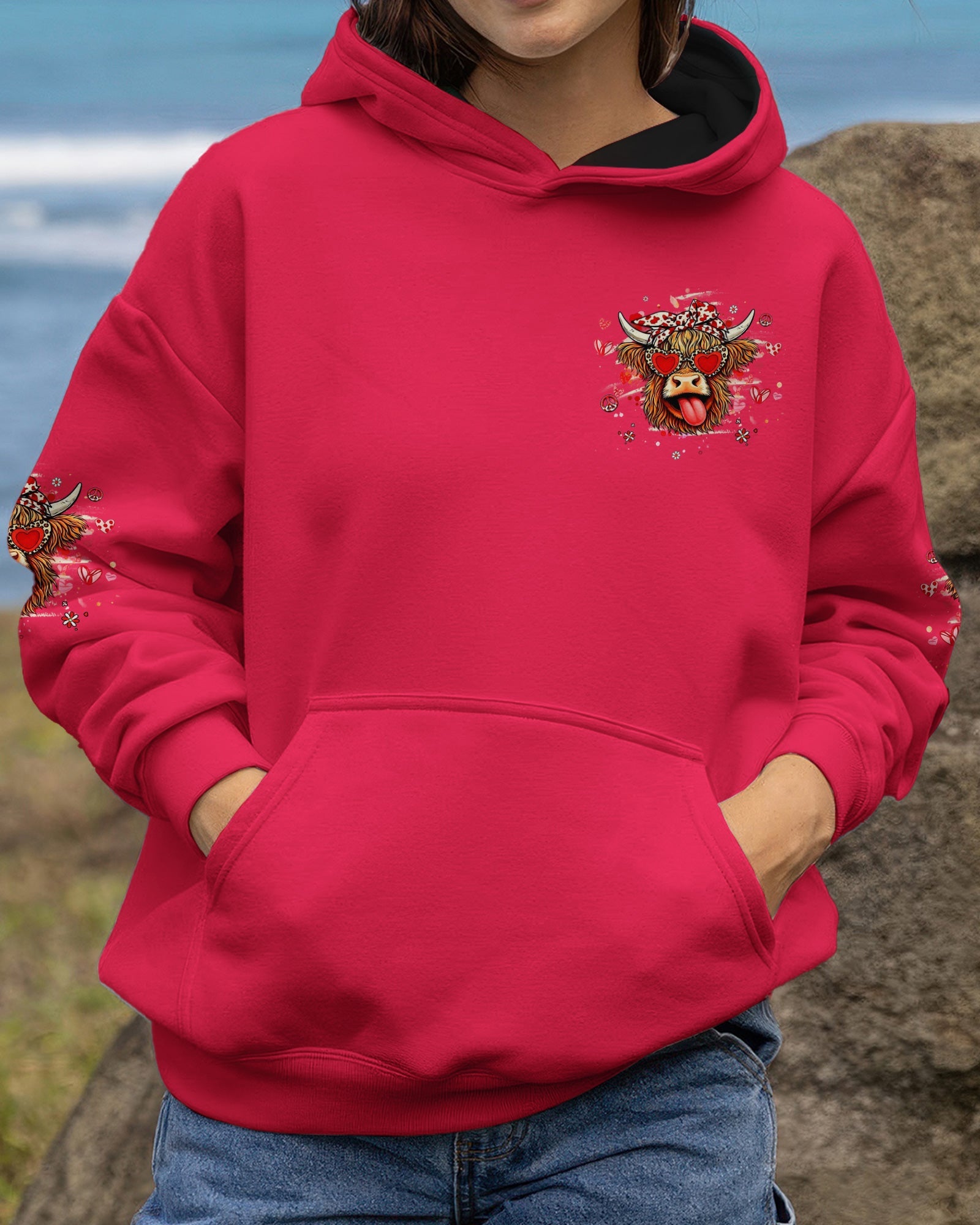 Cow Apparently I Have An Attitude Hoodie Cute Cow Valentine Pullover Gift For Animal Lovers - Lilybirchmarket