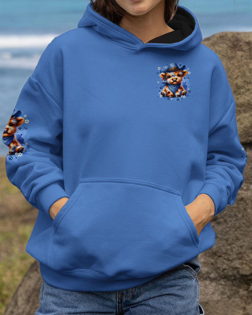 Cow Apparently I Have An Attitude Hoodie Cute Cowboy Cow Pullover Gift For Her - Lilybirchmarket