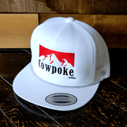 Cowpoke Camo White Trucker Snapback Hat Gift for Father Western Outdoor Cap - Lilybirchmarket