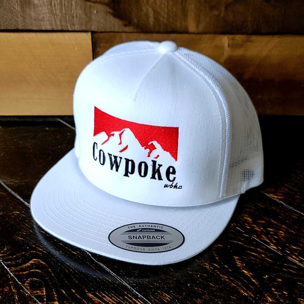 Cowpoke Camo White Trucker Snapback Hat Gift for Father Western Outdoor Cap - Lilybirchmarket