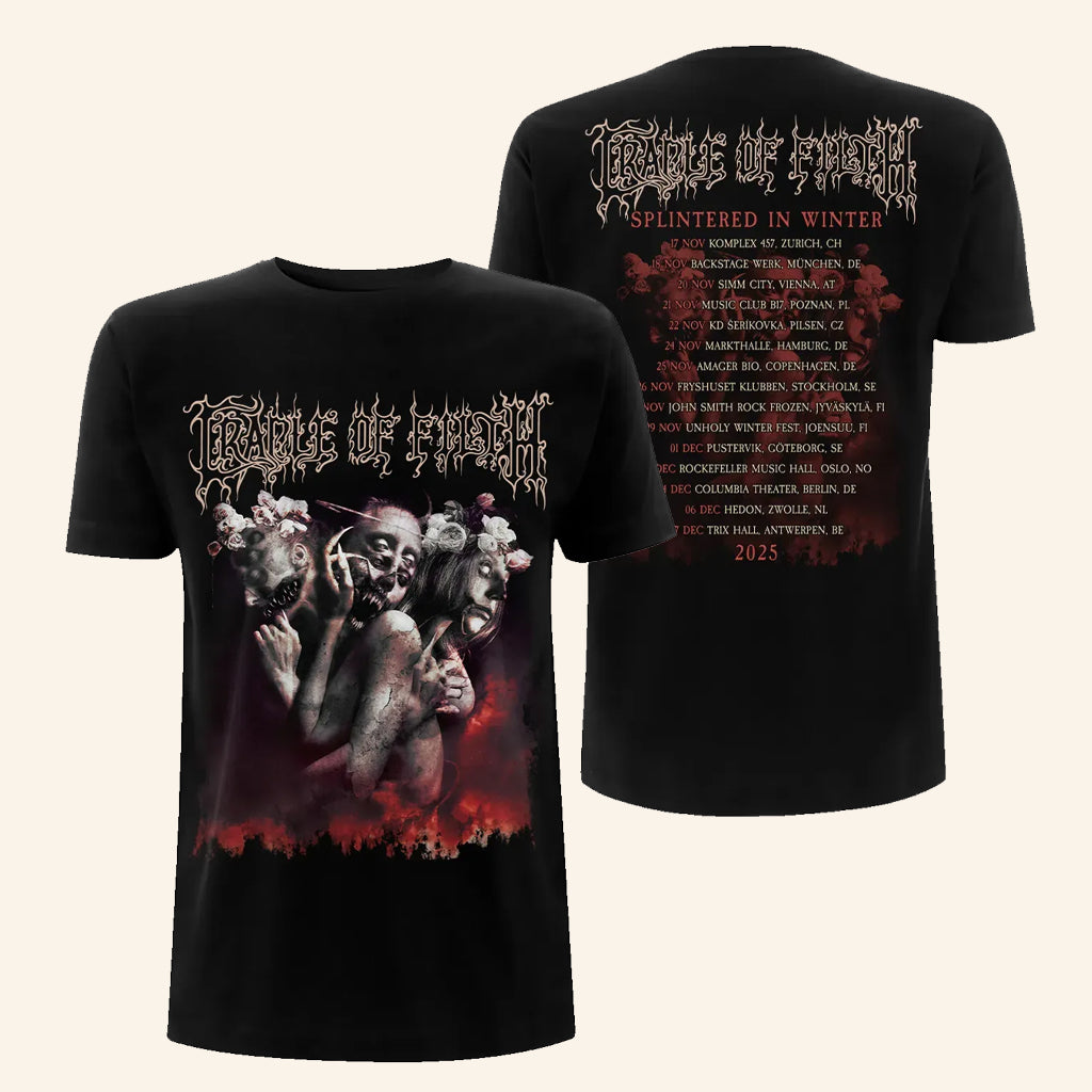 Cradle Of Filth Merch Splintered In Winter 2025 T-Shirt Best Gifts For Music Lovers - Lily Birch Market