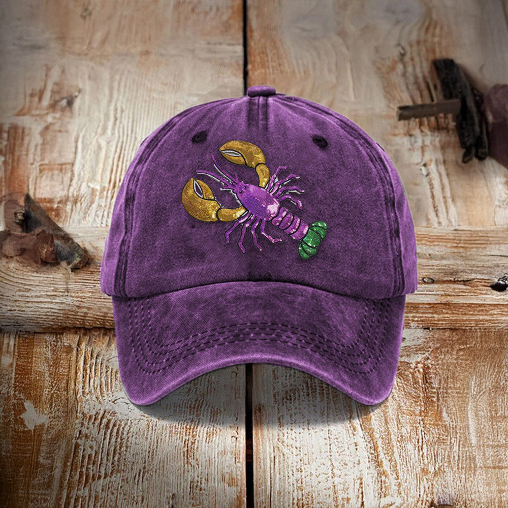 Crawfish Mardi Gras Hat Fat Tuesday Holiday Cap Gifts For Men Women - Lilybirchmarket