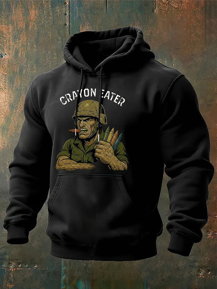 Crayon Eater Hoodie US Marine Corps Military Honor Apparel Gifts For Veteran - Lilybirchmarket