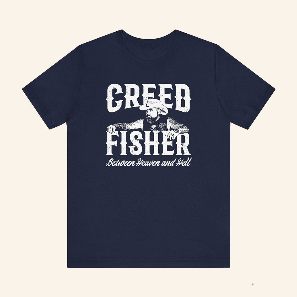 Creed Fisher Between Heaven And Hell T-Shirt Creed Fisher Merch Presents For Music Lovers - Lily Birch Market