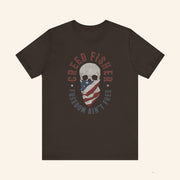 Creed Fisher Freedom Ain't Free Skull T-Shirt Creed Fisher Merch Gifts For Brothers - Lily Birch Market