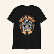 Creed Fisher Talk Shit Get Hit Skull Skeleton Motor T-Shirt Creed Fisher Merch Fan Gifts - Lily Birch Market