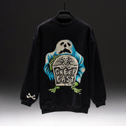 Creep Cast Merch CreepCast Tombstone Crewneck Sweatshirt Gifts For Friends - Lilybirchmarket