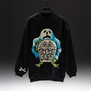Creepcast Merch Creepcast Tombstone Sweatshirt Halloween Gift Ideas For Men - Lilybirchmarket