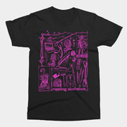 Crippling Alcoholism Camgirl Collage T-Shirt Crippling Alcoholism Merch Gifts For Band Lovers - Lily Birch Market