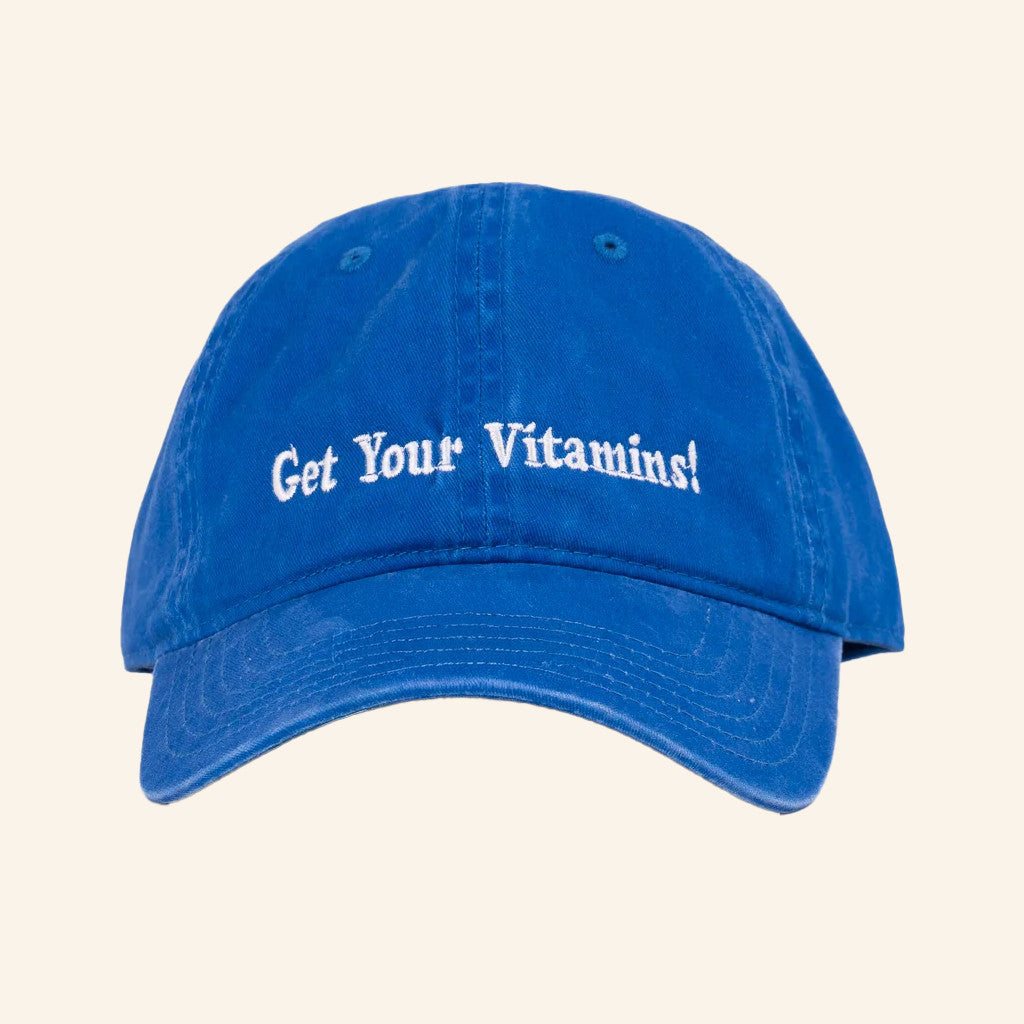 Cruddy Merch Bigwave Get Your Vitamins Embroidered Hat Gifts For Him - Lilybirchmarket
