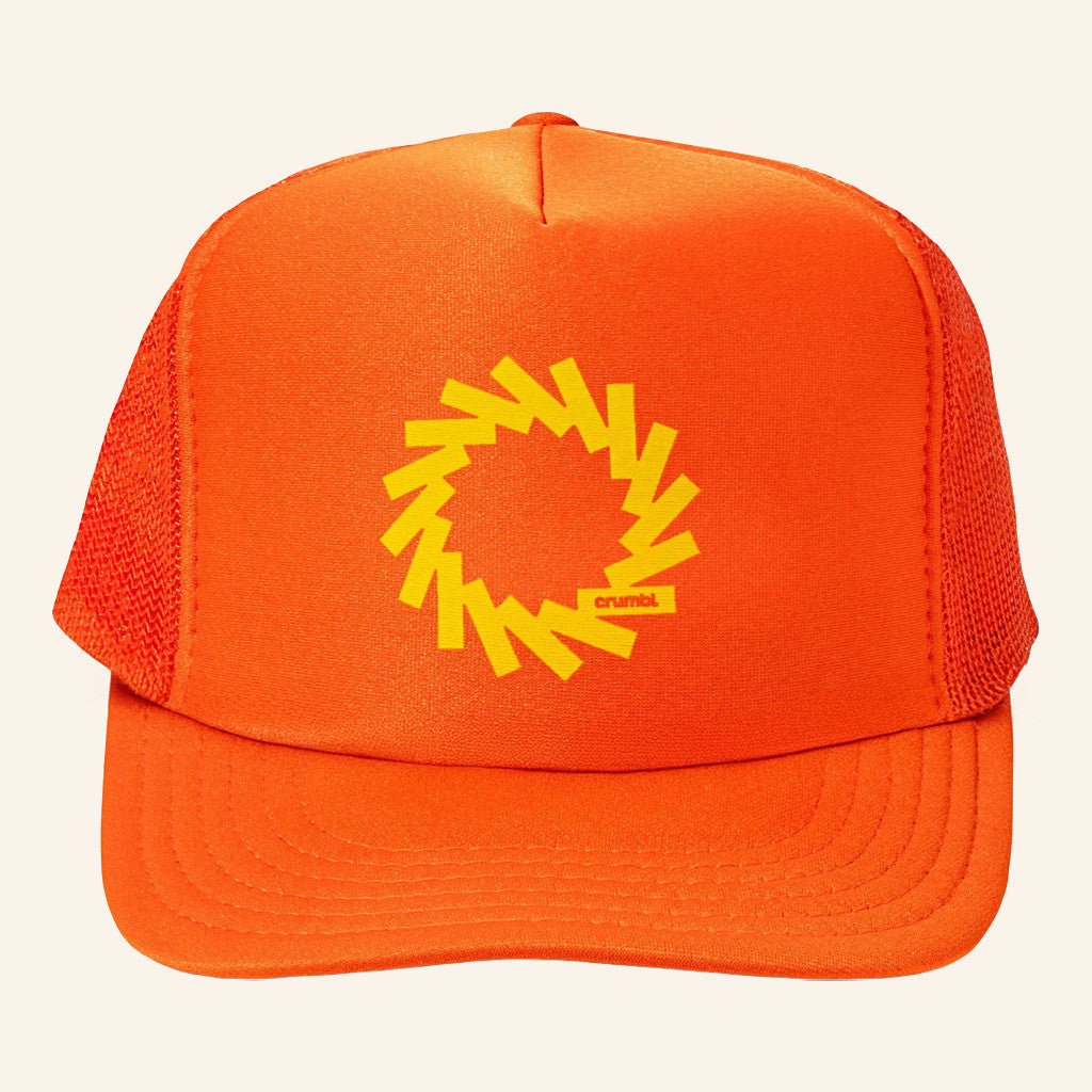 Crumbl Merch Crumbl Orange Sunbeam Trucker Hat Great Gifts For Sisters - Lilybirchmarket
