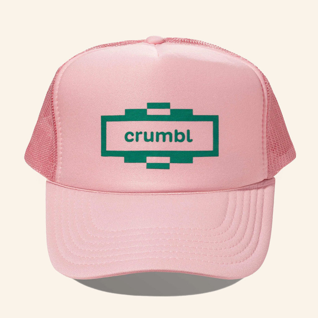 Crumbl Merch Pink Summer Grid Trucker Hat Gifts For Girlfriend - Lilybirchmarket